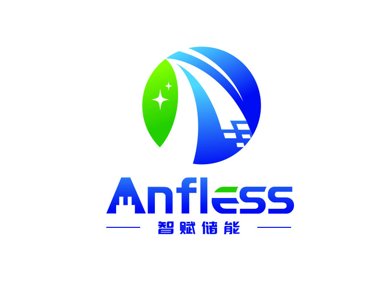 朱紅娟的anfless/智賦儲能logo設(shè)計