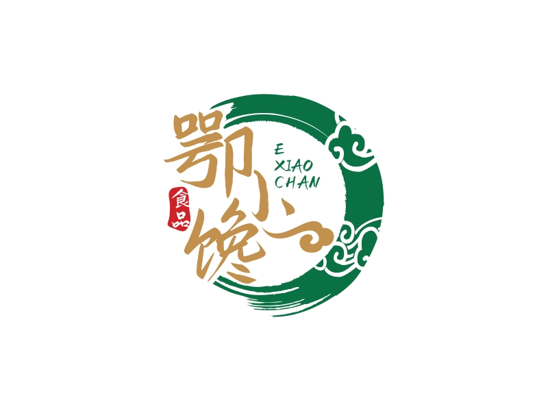 林思源的鄂小饞食品有限公司logo設(shè)計(jì)