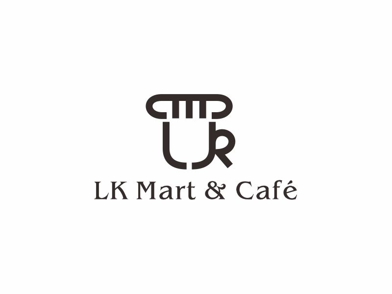 何嘉健的LK Mart & Cafe 咖啡廳定制LOGO設計logo設計