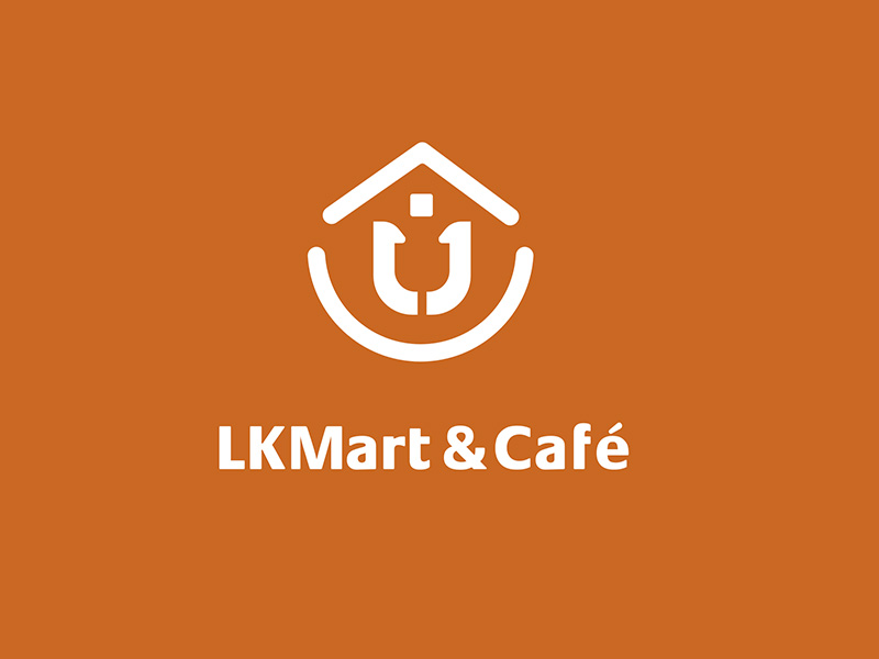 李杰的LK Mart & Cafe 咖啡廳定制LOGO設計logo設計