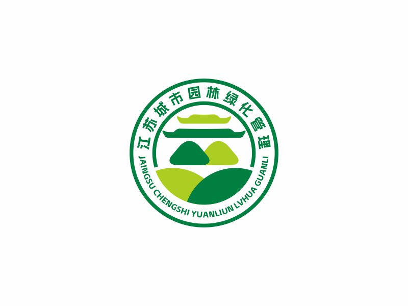 何嘉健的江蘇城市園林綠化管理logo設(shè)計