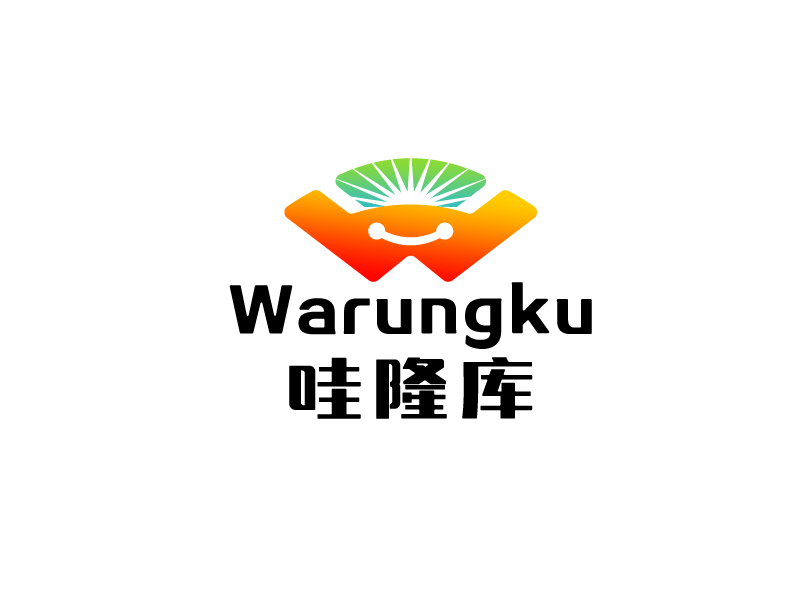 王文波的Warungku哇隆庫logo設計