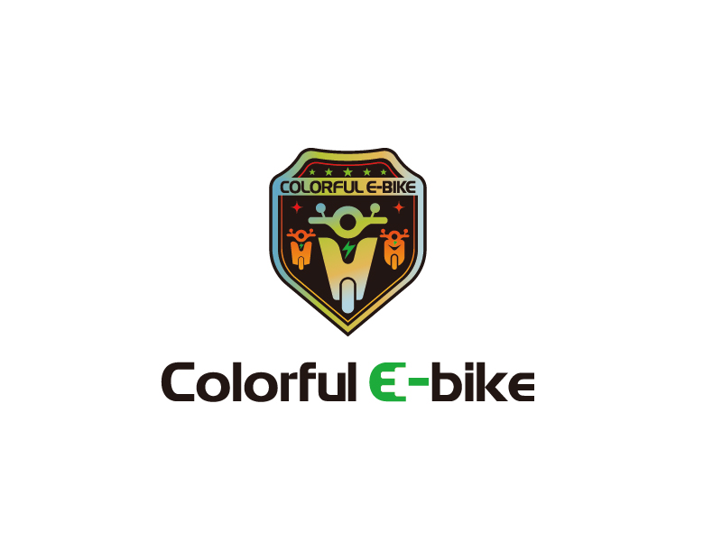 Colorful E-bikelogo設(shè)計(jì)